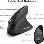 Ratón Ergonómico Inalámbrico Vertical 🖱️✨