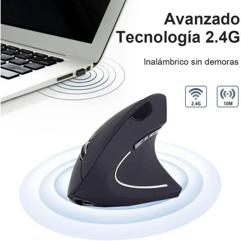 Ratón Ergonómico Inalámbrico Vertical 🖱️✨