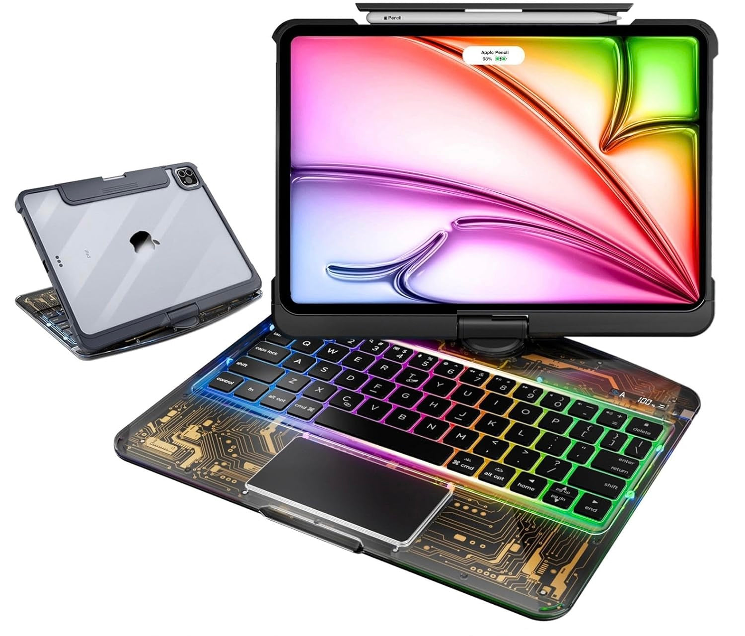 ✨ Magic Keyboard 360° Rotativo para iPad