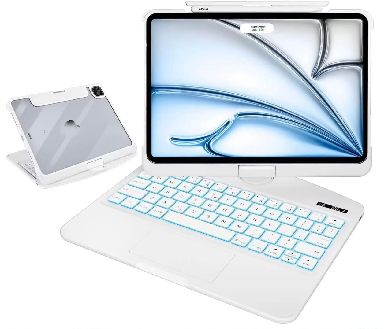 ✨ Magic Keyboard 360° Rotativo para iPad