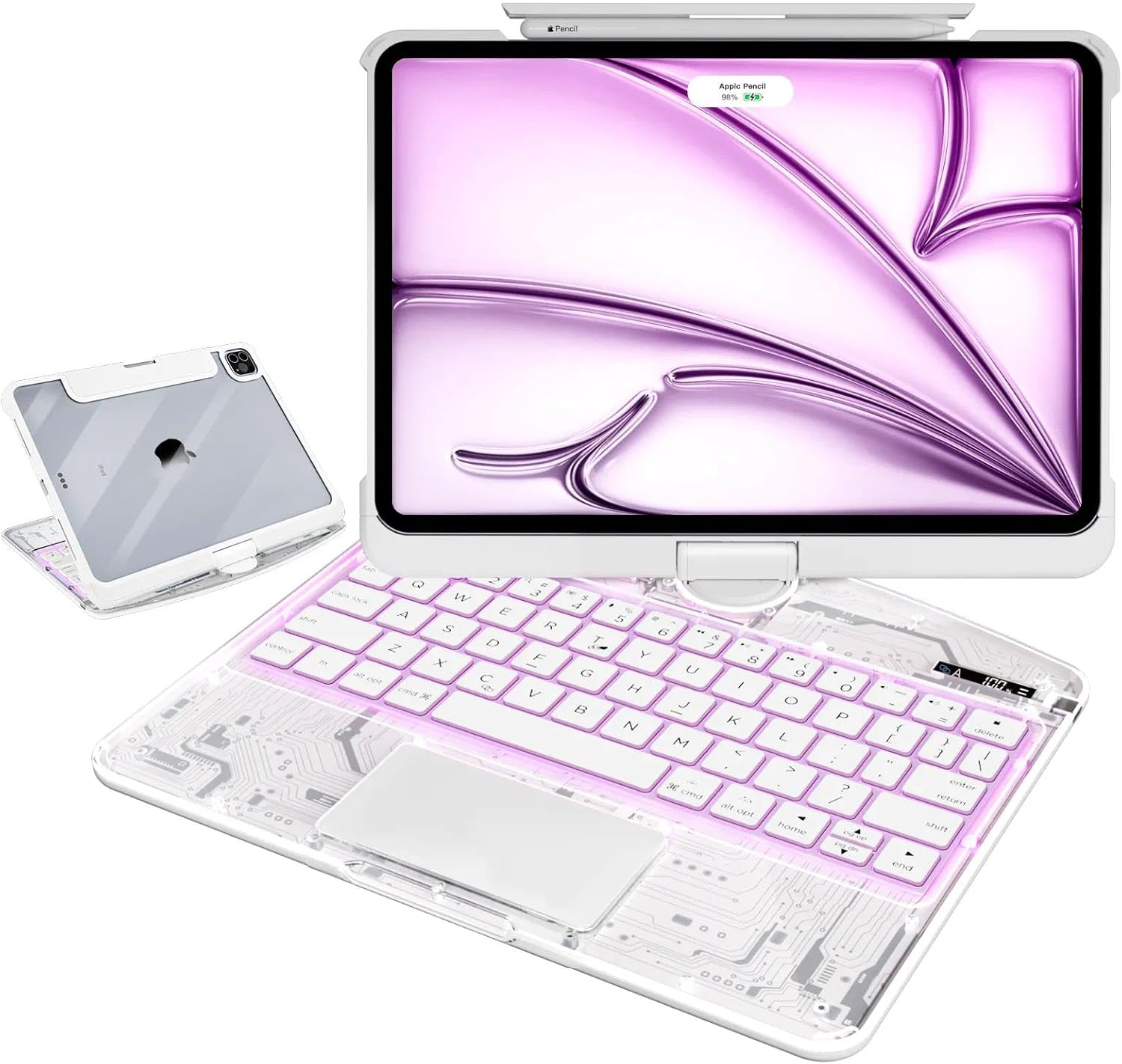 ✨ Magic Keyboard 360° Rotativo para iPad