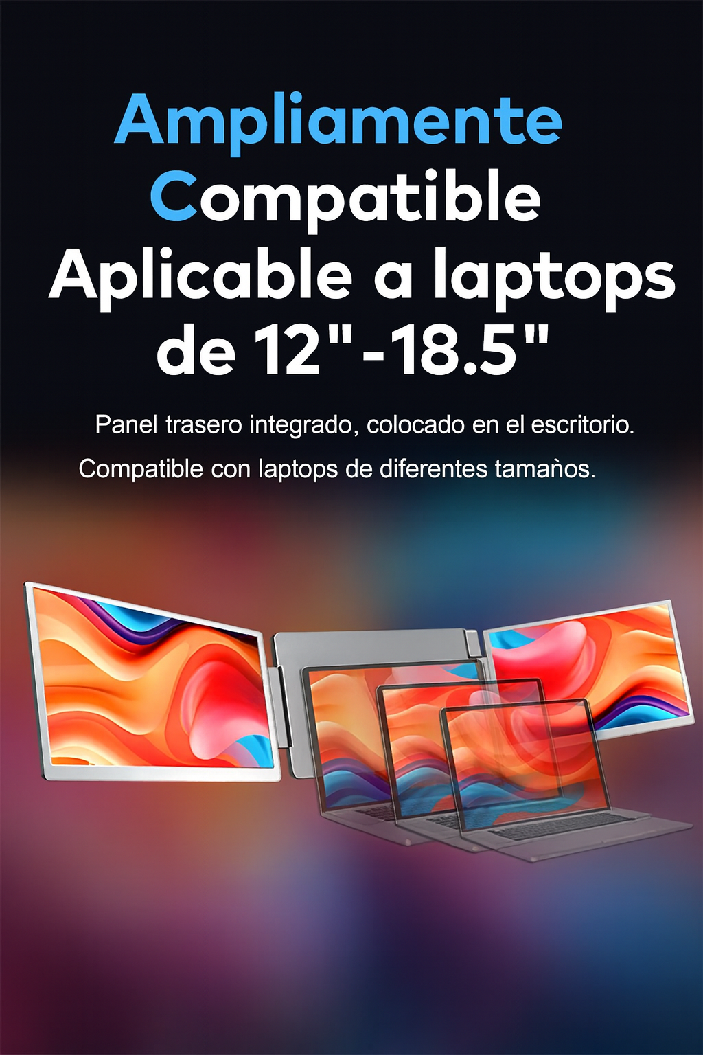 Monitor Portátil Pantalla Triple  💻✨