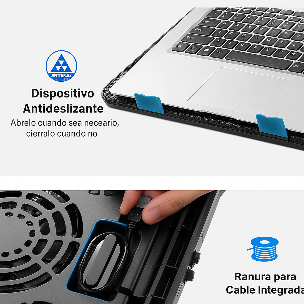Base Enfriadora Ergonomica para Laptop 💨💻