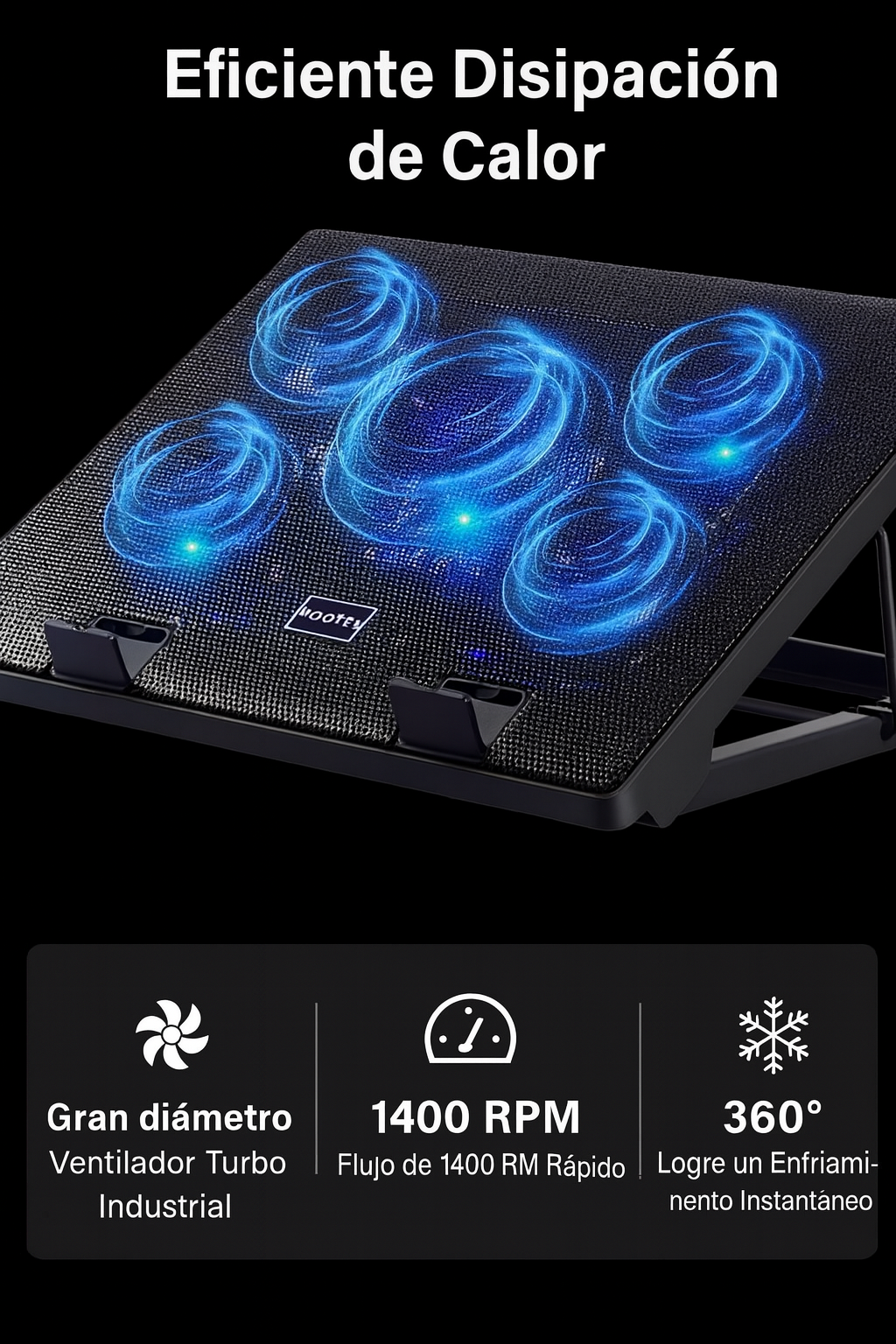 Base Enfriadora Ergonomica para Laptop 💨💻