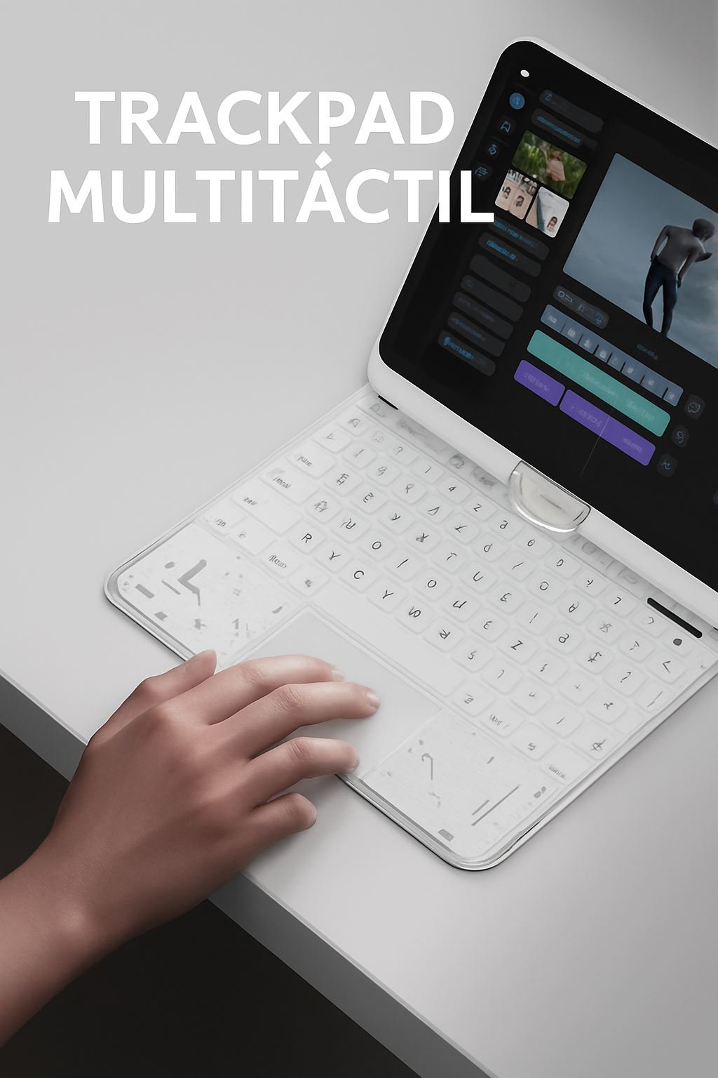 ✨ Magic Keyboard 360° Rotativo para iPad