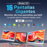 Monitor Portátil Pantalla Triple  💻✨