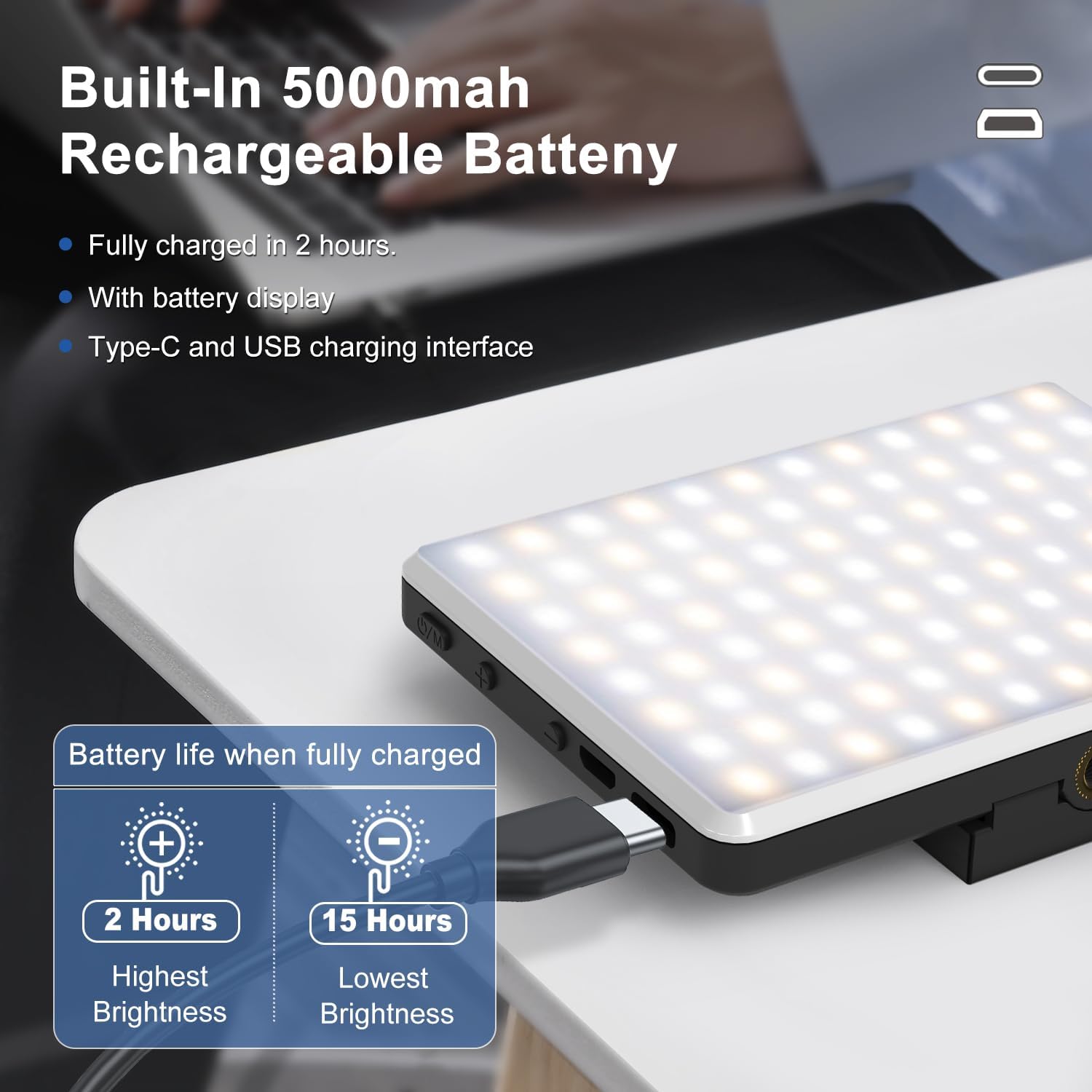 💡 Luz LED Portátil con Clip