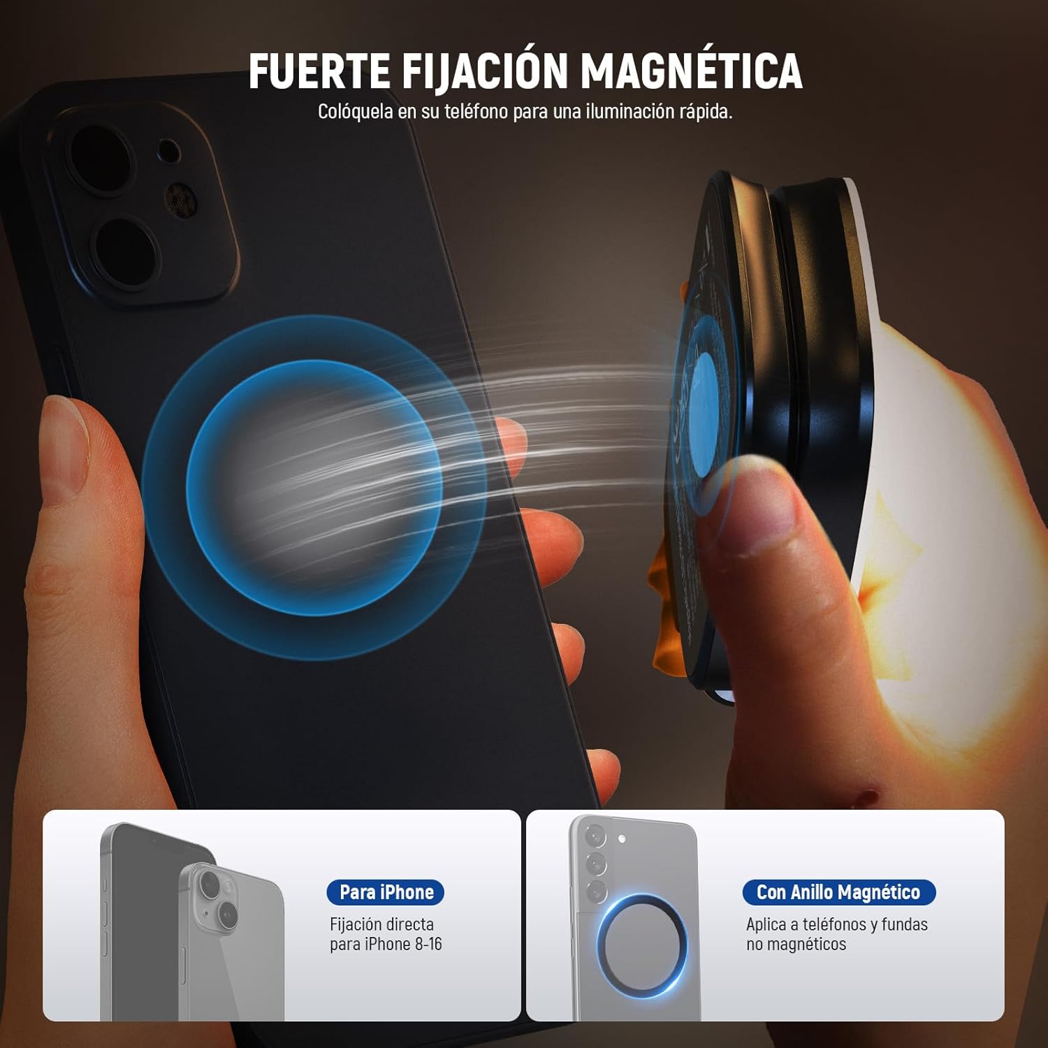 💡 Luz Magnética para Selfies