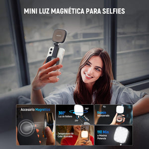 💡 Luz Magnética para Selfies