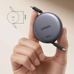 ⚡️ UG Cable Retráctil USB-C 100W – Potencia, Estilo y Comodidad en un Solo Cable ⚙️📱