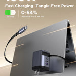 Cargador Retráctil ⚡️🔌  45W – Potencia Compacta para Todos tus Dispositivos 🌍📱